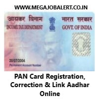 PAN Card Registration, Correction, Link Aadhar