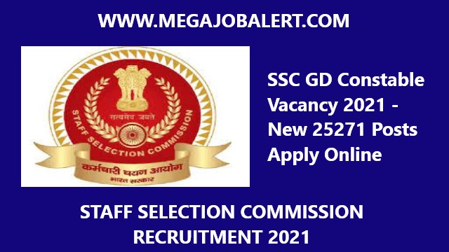 SSC GD Constable Vacancy 2021