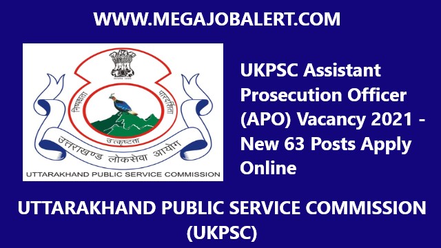 UKPSC Assistant Prosecution Officer Vacancy 2021