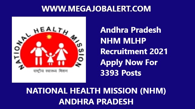 Andhra Pradesh NHM MLHP Recruitment 2021
