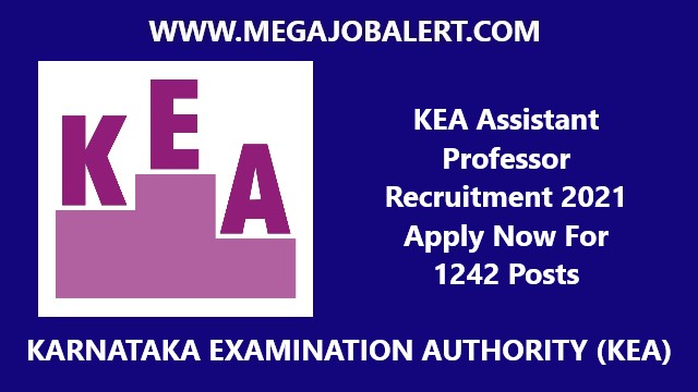 KEA Assistant Professor Recruitment 2021