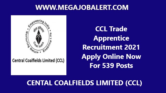 CCL Trade Apprentice Recruitment 2021