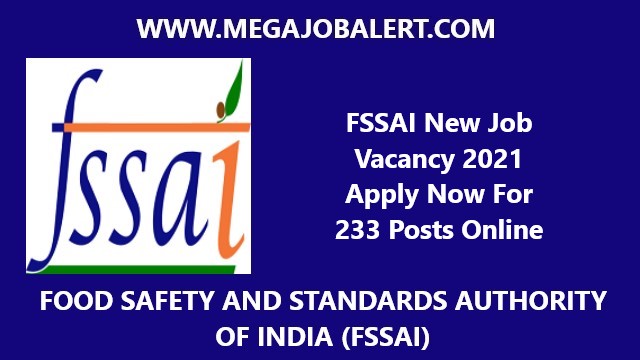 FSSAI New Job Vacancy 2021