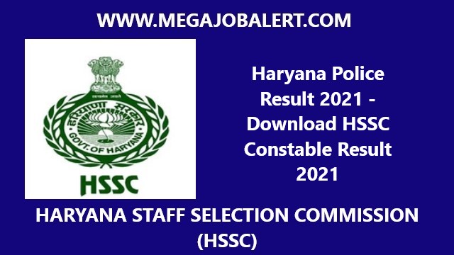 Haryana Police Result 2021