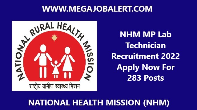 NHM MP Lab Technician Recruitment 2022