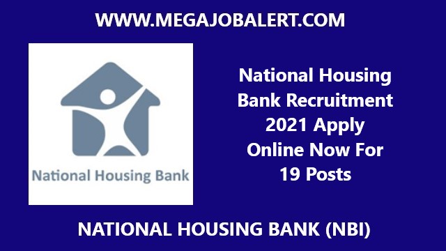 National Housing Bank Recruitment 2021