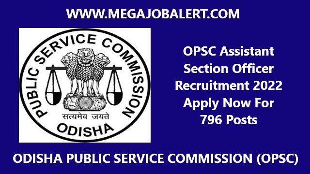 OPSC Assistant Section Officer Recruitment 2022
