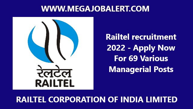 Railtel recruitment 2022